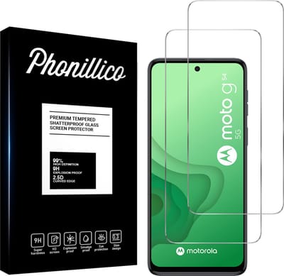 Screenprotector voor Motorola Moto G54 - 2 stuks Beschermglas van glas Transparante glazen schermbeschermfolie