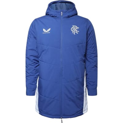 Castore Dames Rangers FC Hooded Anorak (Blauw/Grijs)