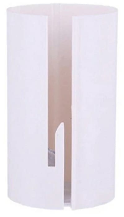 HORN Glijdende Inpakpapiersnijder - Easy-Glide Cadeaupapier Trimmer - Bladloos & Veilig - Duurzaam ABS - Wit - 1 Stuk