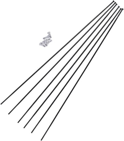 Spaak Kit - Fietsonderdeel - Wiel Reparatie - Aluminium Nippels - 650B - Zwart