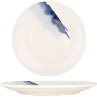 Bonna Dinerbord - Blue Wave - Porselein - 27 cm - set van 6