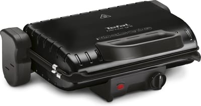 Tefal Minute Grill GC2058 Contactgrill - Barbecuestand - Regelbare temperatuur - Uitneembare Anti-aanbakplaten - Verticaal opbergen - 1600W - Zwart