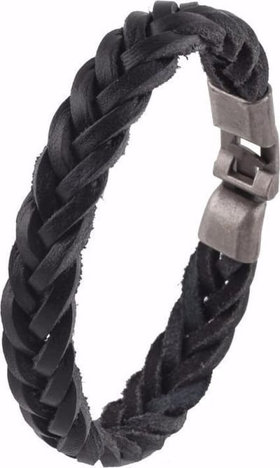 Montebello Armband Karel - Pu Leer - Messing - 10mm - 21cm