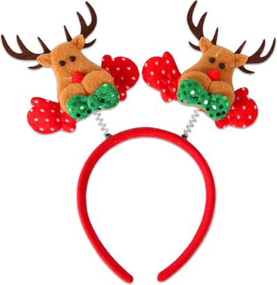 Kerst diadeem Rendier Diadeem Kerstdiadeem Kersthaarband Voor Kinderen Voor Vrouwen En Volwassenen – 1 Stuk