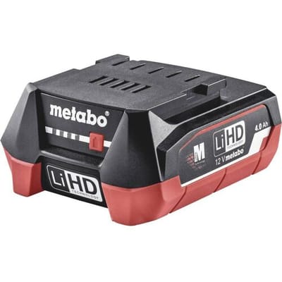 Metabo LiHD accupack 12 V 4,0 Ah / 4000 mAh Li-Ion met laadniveau-indicator ( 625349000 )