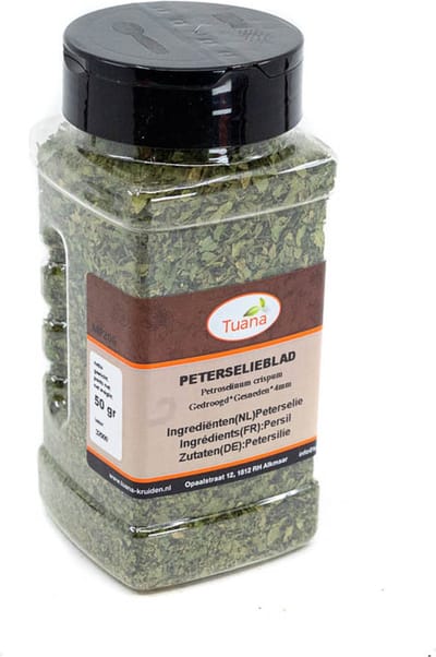 Tuana Kruiden - Peterselie Gesneden (4mm) - Strooibus 40 Gram - Tuanashop - MP-P-0022
