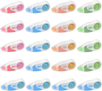 20x Mini Correctietape Set - Compact & Handig voor School en Kantoor