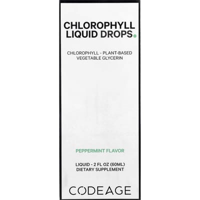 Chlorofyl Vloeibare Druppels, Pepermunt, 60ml (2 fl oz)