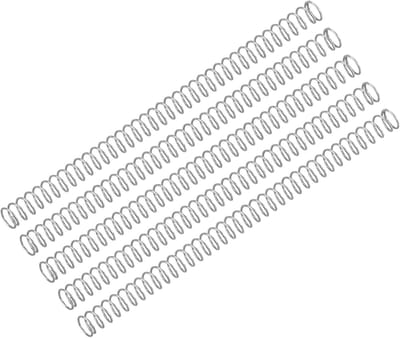 Drukveren Set - Compressieveren Spiraalveren - Industriële Toepassingen - Roestvrij Staal 304 - 0.3x3x50mm - Zilver
