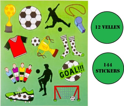 Voetbal Stickers Uitdelen 12 Stuks Voetballen