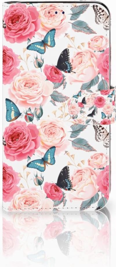 Samsung Galaxy A10 Hoesje Butterfly Roses