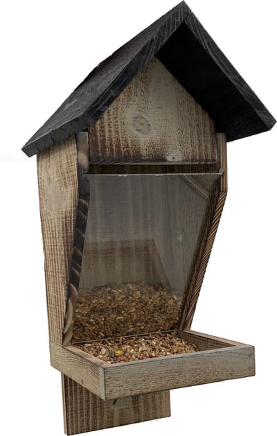 GARDEN SPIRIT Vogelvoederhuisje Zaadsilo - Hangend - FSC Hout - 16 x 16 x 36 cm