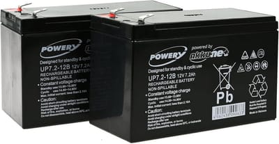 Vervangaccu Set voor USV 750, 12V Loodzuur