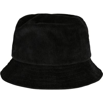 Urban Classics - Corduroy Bucket hat / Vissershoed - Vissers hoed - Zwart