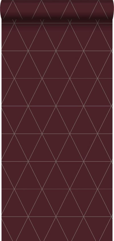 Origin Wallcoverings behang grafische driehoeken rood - 347718 - 0,53 x 10,05 m