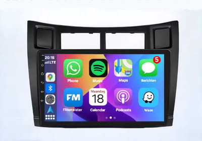 Autoradio 2/32GB met Carplay en Android auto | Geschikt voor Toyota Yaris 2005-2012 | Radio scherm met Navigatie | 2005 2006 2007 2008 2009 2010 2011 2012 | XP90