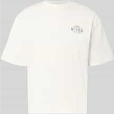 Regular fit t-shirt van puur katoen met print op de achterkant