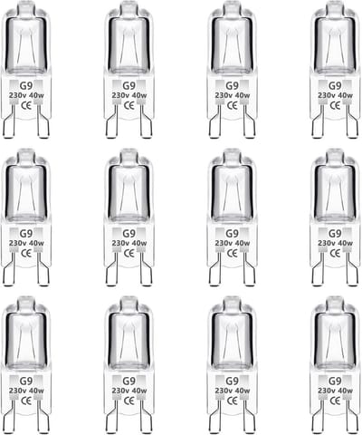 Dimbare Halogeenlamp G9 40W - 12 Stuks Warm Wit Licht 2700K, 480 Lumen