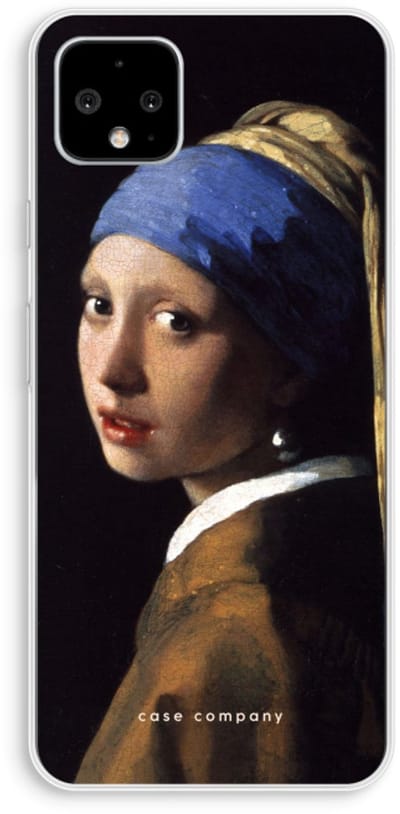 Case Company® - Hoesje geschikt voor Google Pixel 4 XL hoesje - The Pearl Earring - Soft Cover Telefoonhoesje - Bescherming aan alle Kanten en Schermrand