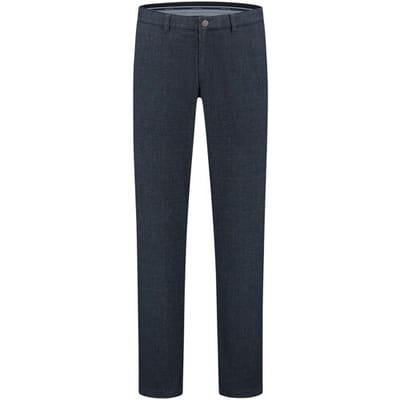 Com4 Broek Modern Chino Structure Pattern Donker Blauw / male