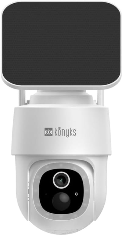 Gemotoriseerde Buiten Beveiligingscamera WiFi met Zonnepaneel en Nachtzicht
