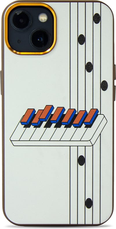 iPhone 14 hoesje - magsafe hoesje / Starcase Piano - Synthesizer - Sterren / iPhone hoesje met Magsafe