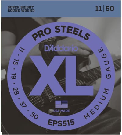 D'Addario EPS515 ProSteels Elektrische Gitaarsnaren (11-50) Medium