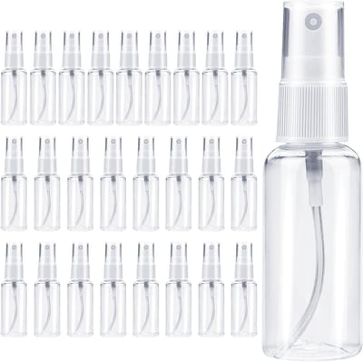 25 Stuks 50ml Sprayflessen - Kleine Plastic Atomizers voor Parfum, Alcohol en Cosmetica Reizen