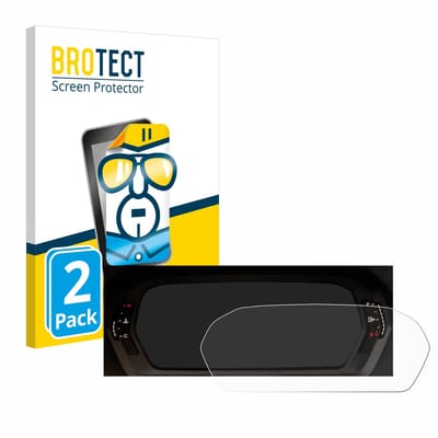 BROTECT - Screenprotector voor Audi A3 2023 Virtual cockpit - Folie Beschermfolie transparant 2 Stuks