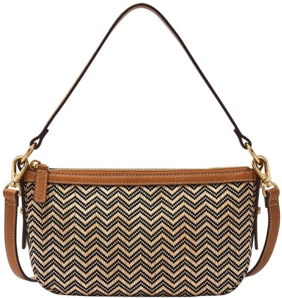 FOSSIL Schoudertas Jolie Small Crossbody Natural Black Bruine