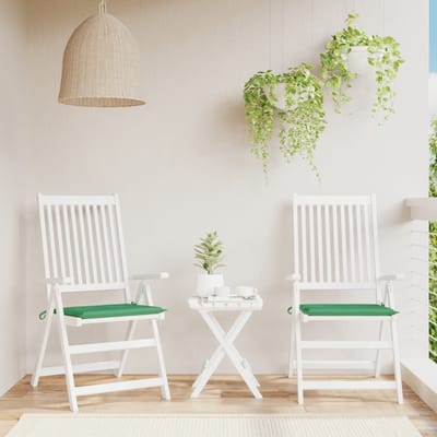 vidaXL - Tuinstoelkussens - 2 - st - 50x50x3 - cm - oxford - stof - groen