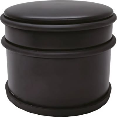 Benson Deurstopper - zwart-mat - D9 cm - 1,1 kg