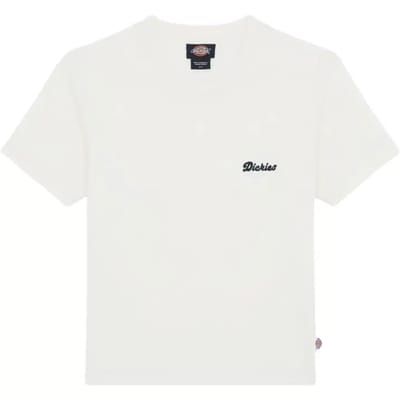 Dickies Lewistown Embro T-shirt Met Korte Mouwen Wit 2XS Vrouw
