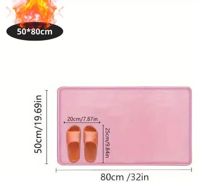Nivard Badmat - Douchemat - Antislip - Wc Mat - Toiletmat - Badkamermat - Roze - 50x80