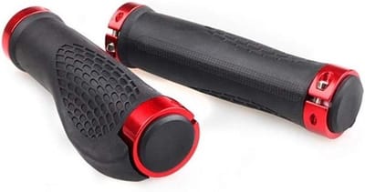Stuurgrepen Fiets - Handvat Covers - Comfortabel Fietsen - Anti-slip Rubber - 1 Paar - Rood