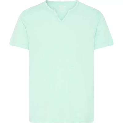 Blend - BHASTON SPLIT NECK TEE - Heren - T-shirts