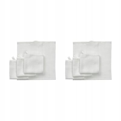 2x Merkloos Wit Handdoekje 25x25 cm - 100% Katoen