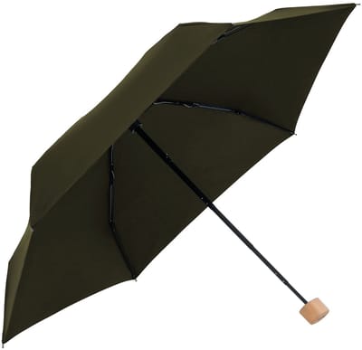 doppler paraplu Nature Mini Cork Deep Olive olijfgroen