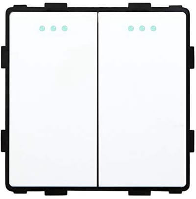 2 Versnellingen 1-Weg Doe-Het-Zelf Knopschakelaar Lichtschakelaar 86 x 86 mm Wit