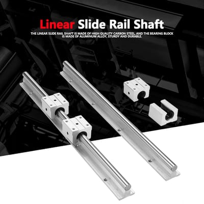 2 stuks SBR12400mm 12mm Lineaire Glijrail As   4 stuks SBR12UU Lagerblok
