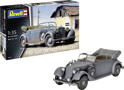 Revell Modelbouwpakket Militaire voertuigen - 03354 Mercedes-Benz Typ 320 W142 Cabriolet - Auto Plastic - 1:35 - Modelbouw