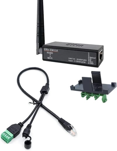 Seriële Poort Converter - RS485 WiFi Module - Modbus Gegevensoverdracht - Eenvoudige Webconfiguratie - 61 x 26 x 17.8 mm