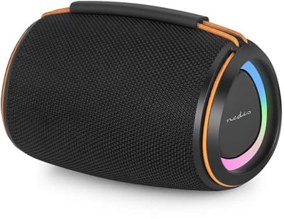 Nedis Bluetooth Speaker - Draagbaar - Draadloze Muziek Box - 6 uur - Oranje / Zwart