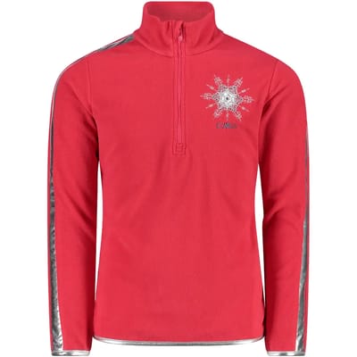 Fleece col roulé met een halve rits voor meisjes CMP