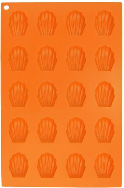 Koekjesvorm Silicone Oranje Zeeschelpen SILLINIE - Bakvorm voor Koekjes