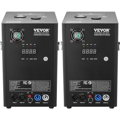 Machine à étincelles froides x2 700W 2-5M Scène DJ Mariage Événement Fête
