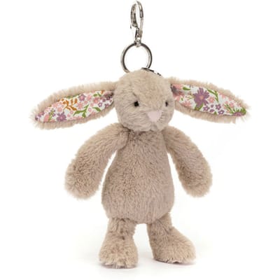 Jellycat bag charm bunny petal beige
