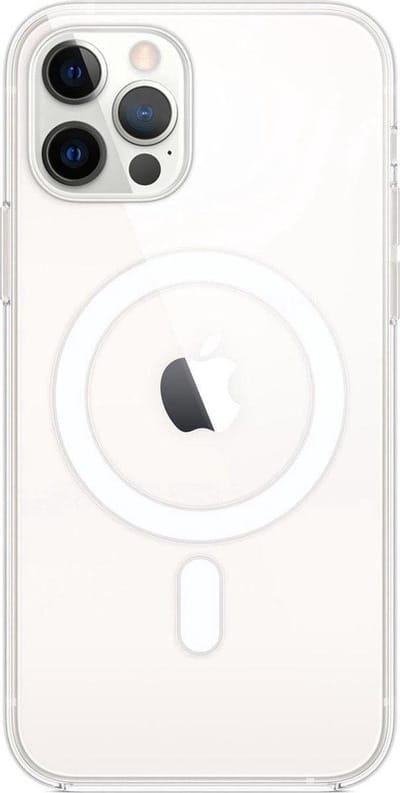 Transparant Hoesje Geschikt voor Apple iPhone 12 / 12 Pro | Compatibel met MagSafe / Qi2 | Dun TPU | Back Cover met Magneet | Doorzichtig | Ultra Dun