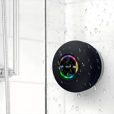 Douche Luidspreker - Draagbare Trompet - Muziek Luisteren - Waterdicht Zuignap - 10 Meter Bereik - Zwart