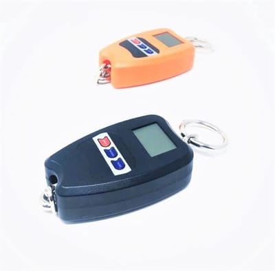 Professionele digitale kofferweegschaal, reisweegschaal, visweegschaal, krachtmeter met haak, industriële kwaliteit, draagbaar, 200 kg